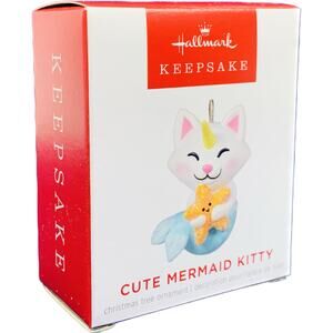 Hallmark CUTE MERMAID KITTY Miniature Keepsake Ornament 2022
